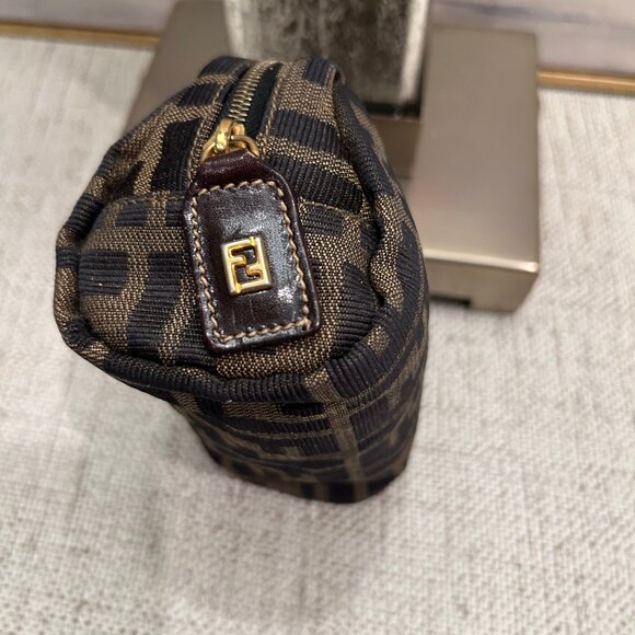 Authentic Fendi FF Vintage Zucca Canvas Mini Bag/Pouch/Cosmetic - Picture 5 of 7